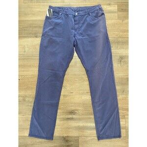 Peter Millar Collection Wayfare Mens 42 x 34 Golf Casual Blue 5 Pocket Pants